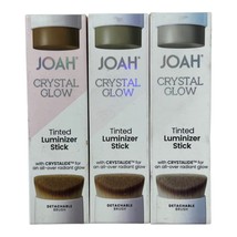 Joah Crystal Glow Tinted Luminizer Stick Nude Beige Sunbeige Honey Lot Of 3 - $14.89