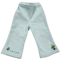 Gymboree Baby Girls Fleece Pants Blue Mushroom Butterfly Hide and Seek 1... - $15.84