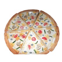 Noble Excellence 8 Pc Pizza Slices Plates Cheese &amp; Chili Flakes Shakers - $29.69