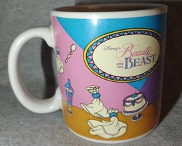 DISNEY BEAUTY &amp; THE BEAST COFFEE CUP. 3 3/4&quot; - £13.07 GBP
