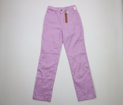 NOS Vintage 90s Streetwear Womens 10 Straight Leg Chino Pants Purple Cot... - $54.40