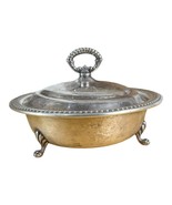 Sheffield Silver Dish with Lid Co Bowl Serving Tabletop Vintage - $35.64