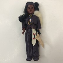 Vintage Native American Indian Doll Carlson Blackfoot Chief 7” Moving Eyes - £12.72 GBP