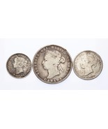 1899 5C,1888 10C,1874 25C Argent Canada plein De 3 Pièces ( Vg-Vf État) - €47,49 EUR