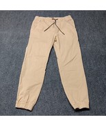 American Eagle Pants Men Small Brown Tan Joggers Drawstring Elastic Waist - £17.35 GBP