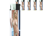 California Pin Up Girl D1 Lighters Set of 5 Electronic Refillable Butane  - $15.79