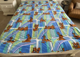 Cartoon Network Scooby Doo 90s Blanket Comforter Bedding Full Vintage Rare - £65.97 GBP