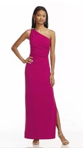 CHAPS Hot Pink DRESS Size: 10 (MEDIUM) New Asymmetrical Evening Gown - £104.16 GBP