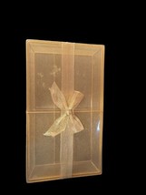 17&quot; Vintage Estee Lauder Gold Nylon Mesh Long Dresser Box with Lid - £27.86 GBP