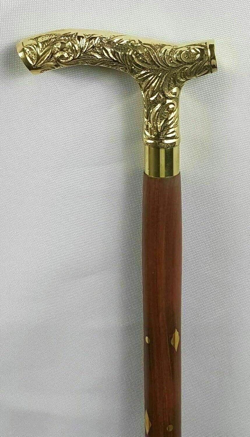 walking stick with Brass Handle - $27.89