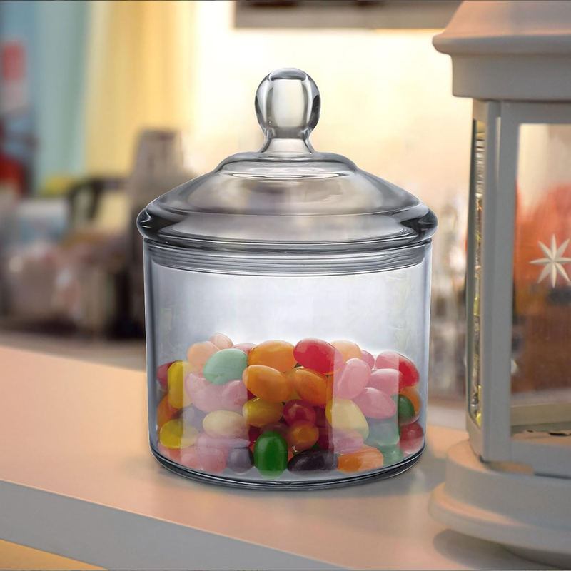 Cookie Jar, Candy Dish with Lid, Clear Acrylic Airtight Jar for Nuts, Cookies, C Item image 5
