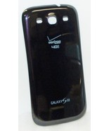 Original Samsung Galaxy S3 4G LTE Verizon BATTERY COVER Door BLACK phone... - £2.80 GBP