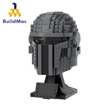 BuildMoc Helmet Statue Building Blocks Toys Figure Bricks from Movie Col... - £51.94 GBP