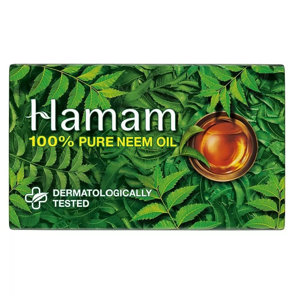 Hamam 100% PURE NEEM OIL Soap Bar Natural Bath 150 GRAMS Protects Skin, ... - £11.83 GBP