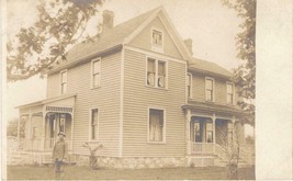 ~1907 Real Photo Post Card: Brownville Junction, Maine - House &amp; Owner - £21.73 GBP