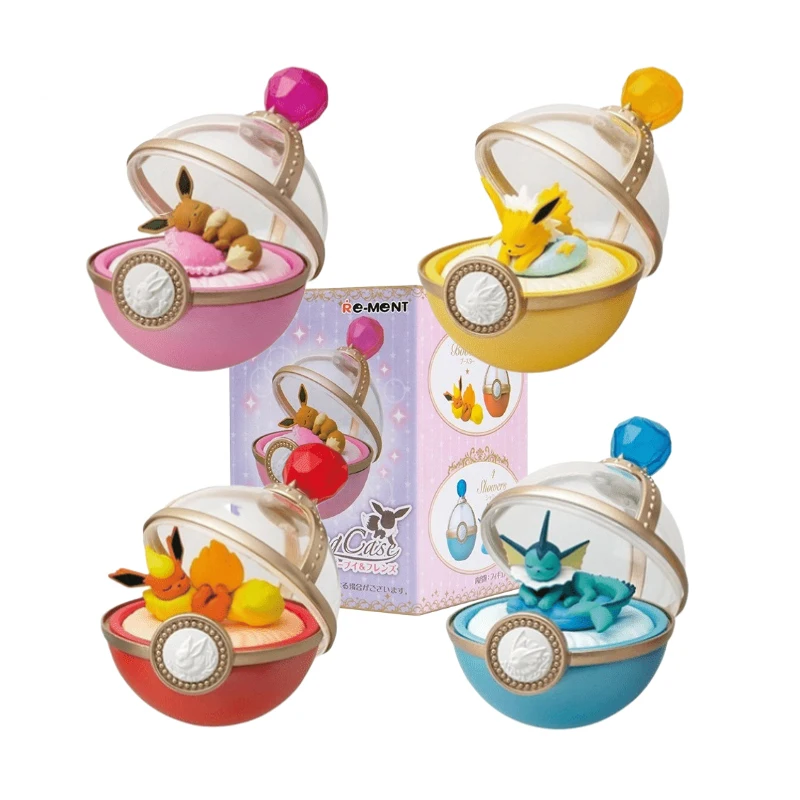 TOMY Genuine Pokemon Sleeping Eevee Pikachu Dreamingcase Set Pokeball With Box - £18.88 GBP+