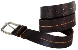 1.5&quot; Wide Mens Women Genuine Leather Dress Casual Belt Dark Brown 12CA013BR - $402.25 MXN