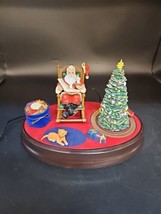 Mr Christmas Story Time With Animated Talking Santa &amp; Train Scene Preowned READ - $57.07