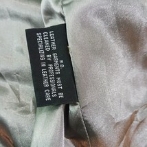 R&O Reilly Olmes Leather Jacket Women's Large Zip Front Black Quilted Lining image 5