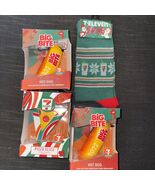 7 Eleven Exclusive Big Bite Hot Dog Pizza Slice Christmas Tree Ornament ... - $366.45 MXN