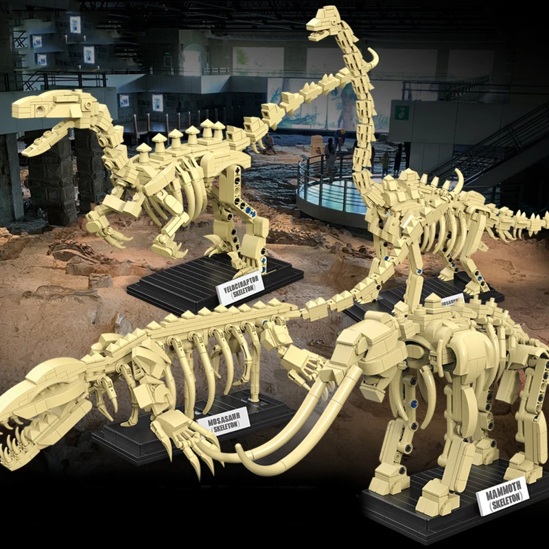 Jurassic Dinosaur Fossil Building Blocks Tyrannosaurus Rex Mosasaurus - £22.71 GBP