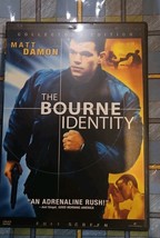 The Bourne Identity (DVD, 2003, Full Frame) Tested slim case cropped art... - $8.14