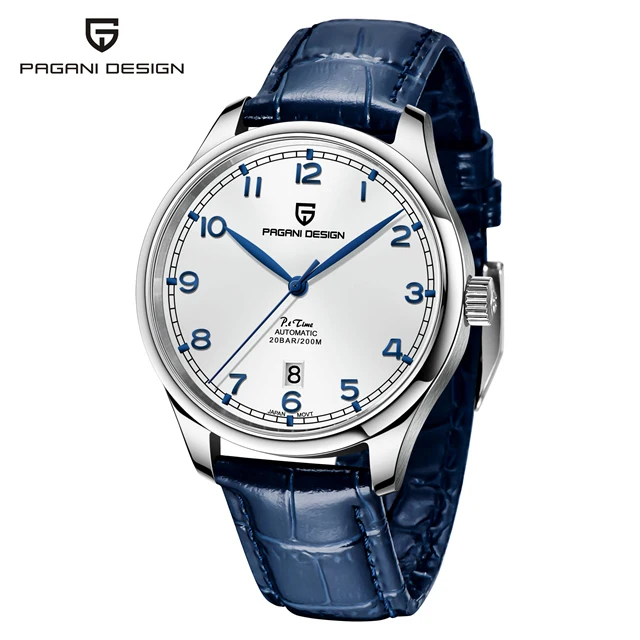 PAGANI DESIGN New Pilot Watch  Sapphire Gl Automatic Watch Waterproof 20... - £130.71 GBP