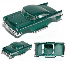 2023 HO Scale AFX’tras 1957 Lowered Custom ’57 Chevy Bel Air Slot Car BODY GREEN - £13.58 GBP