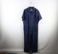 Vtg 90s Streetwear Mens 2XL Distressed Short Sleeve Mechanic Coveralls B... - £46.56 GBP