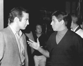 Ben Gazzara visits Jerry Lewis on the set of 1967 The Big Mouth 12x18 poster - £15.78 GBP