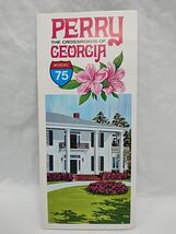 Vintage The Crossroads Of Perry Georgia Interstate 75 Map Brochure - $11.66 CAD