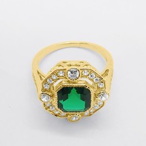 2CT Art Deco Asscher Simulated Gemstone Solitaire Engagement Ring Yellow... - $58.96 CAD