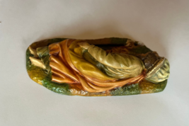 Sleeping Saint Joseph Statue 5 Inch hand painted in Colombia - $39.55