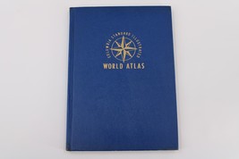 The Columbia Standard Illustrated World Atlas 1942-1943 Hardcover Vintag... - $34.99