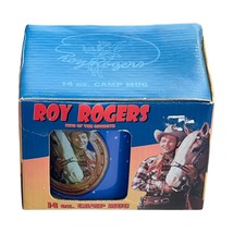 Roy Rogers Happy Trails 14oz Camp Mug Blue King Of Cowboys Smartest Horse - $29.02