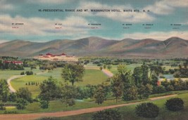 Presidential Range Mt. Washington Hotel White Mts New Hampshire NH Postcard E05 - $7.99