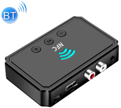 T36 NFC Bluetooth HiFi Level Receiver Transmitter Headset Car Audio Player Black - £31.63 GBP