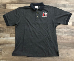 Chase Authentics Dale Earnhardt #3 Embroidered Black Polo Men&#39;s Size Large - £17.86 GBP