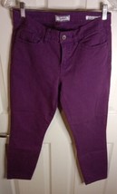 GUESS BRITTNEY JEANS CROPPED PURPLE  SIZE 29 - £9.30 GBP