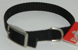 Valhoma 380 8 BK Dog Collar Black Single Layer Nylon 8 inches Package 1 image 4