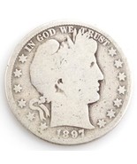 1897-O 50¢ Barber Half Dollar, AG Condition, Obverse is Full Good, Compl... - $122.25 CAD