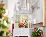 9&quot; Illuminated Glitter Lantern with Scene by Valerie in Sleigh Ride - £152.56 GBP