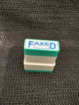 Vintage FAXED Office Stamp Blue Ink - €6,93 EUR