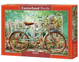 500 Piece Jigsaw Puzzle, Beautiful Ride, Bicycle, Art Puzzle, Adult Puzzles, Cas - £12.85 GBP