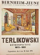 Terlikowski - Original Exhibition Poster - Youth Bernheim Gallery - 1974 Post... - $131.95