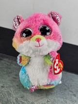 TY Beanie Boos Silk Rodney Pink Hamster Plush Stuffed Animal 6 Inch New - £5.51 GBP