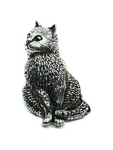Cat Pin Badge Brooch Country Nature Pewter Badge Furry Friend Pin Lapel Unisex - £5.89 GBP