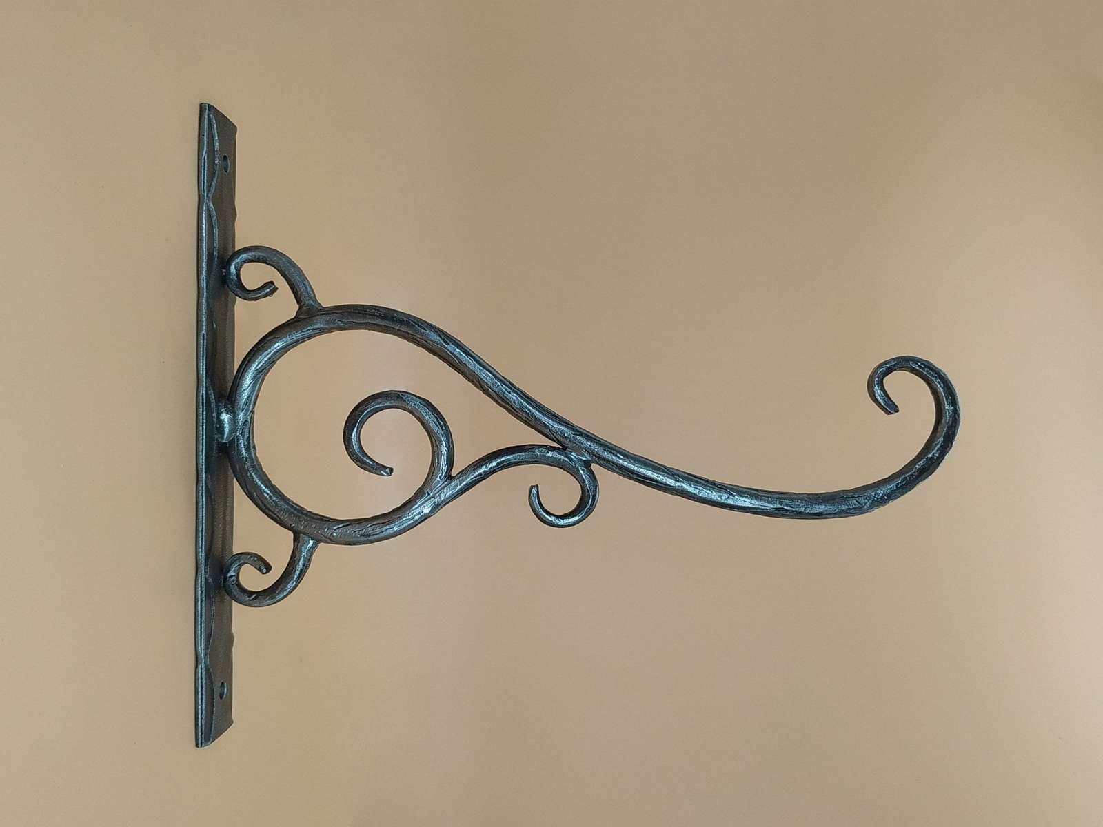 Hand Forged Metal Plant Hanger Stylish Storage &amp; Decor for Indoors/Outdo... - $38.00