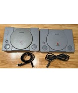 2x Original Sony PlayStation PS1 System Consoles SCPH-5501 (WORKS) &amp; SCP... - £42.83 GBP