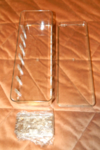 NEW Small Plastic Storage Box with 7 Removable Dividers and Lid / 10" Long - $8.86